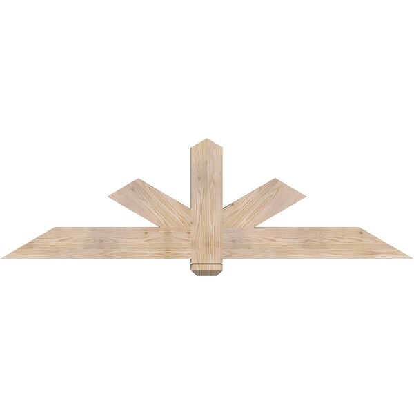 Ekena Millwork Kennewick Smooth Timber Gable Bracket, Douglas Fir, 72"W x 21"H x 3 1/2"D x 5 1/2"F, 7/12 Pitch GBW072X21X0406KEN00SDF - main